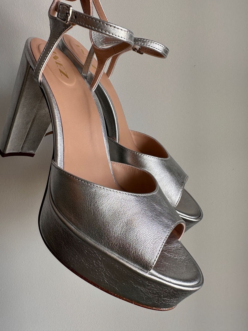Inez Camilla heels in silver size 10.5 M